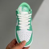 adult Dunk Low Green Glow white