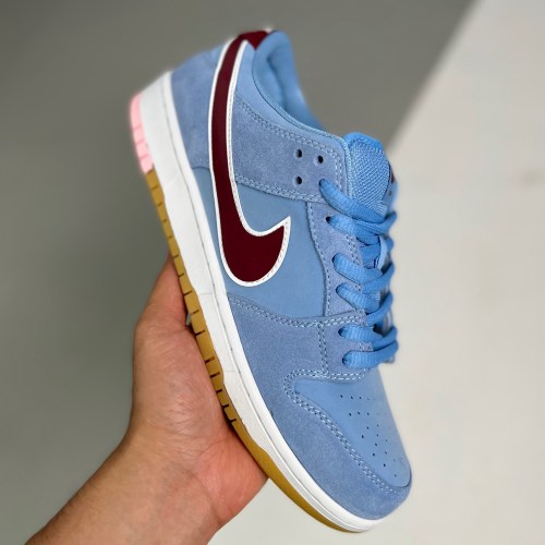 adult SB Dunk Low Valour Phillies Blue Team Maroon