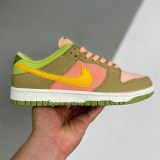 adult Dunk Low Retro SE NN  Sun Club Green and pink