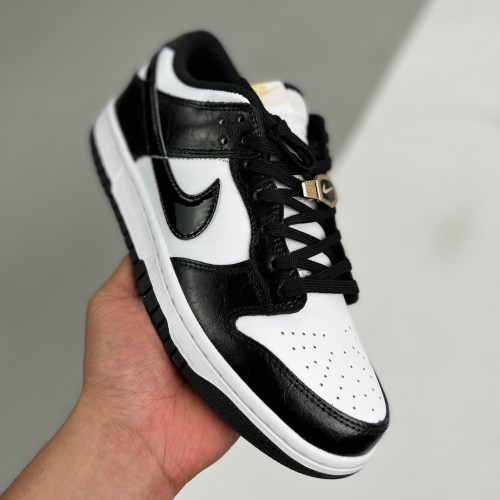 adult Dunk Low World Champs Black White