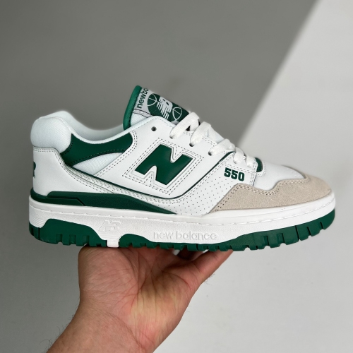 New Balance adult 550 white and green