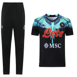S.S.C. Napoli Mens Shirts Soccer Jersey Shirt Quick Dry Casual Short Sleeve trousers suit trousers black blue