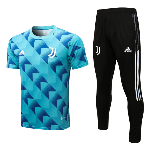 Juventus 2022-2023 Mens Shirts Soccer Jersey Shirt Quick Dry Casual Short Sleeve trousers suit trousers blue