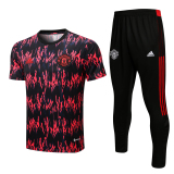 Manchester United F.C. 2022-2023 Mens Shirts Soccer Jersey Shirt Quick Dry Casual Short Sleeve trousers suit trousers black red