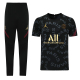 Nike Jordan Paris Saint-Germain F.C. Mens Shirts Soccer Jersey Shirt Quick Dry Casual Short Sleeve trousers suit trousers black
