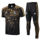 Adidas Real Madrid CF 2021 Mens Polo Shirts Soccer Jersey Shirt Quick Dry Casual Short Sleeve trousers suit black gold