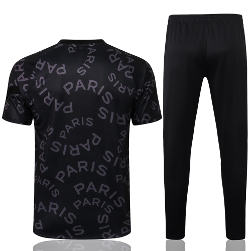 Nike Jordan Paris Saint-Germain F.C. 2021-2022 Mens Shirts Soccer Jersey Shirt Quick Dry Casual Short Sleeve trousers suit trousers black