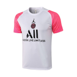 Jordan Paris Saint-Germain F.C. 2021-2022 Mens Shirts Soccer Jersey Shirt Quick Dry Casual Short Sleeve trousers suit trousers white pink