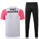 Jordan Paris Saint-Germain F.C. 2021-2022 Mens Shirts Soccer Jersey Shirt Quick Dry Casual Short Sleeve trousers suit trousers white pink