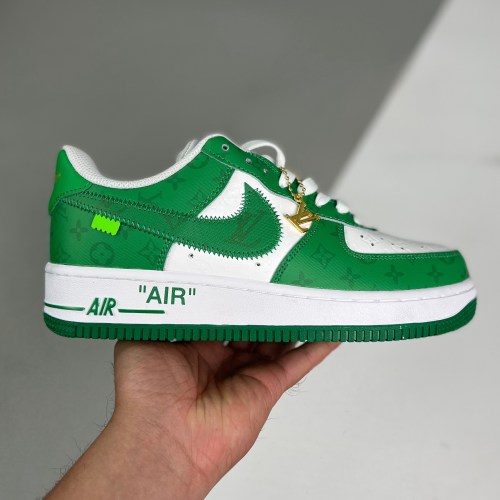 adult Air Force 1 Low By Virgil Abloh shoes White Green