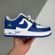 Louis Vuitton adult Nike Air Force 1 Low By Virgil Abloh shoes White Blue