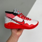 adult KD 12 YouTube basketball shoes red white