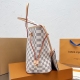 Louis Vuitton original Neverfull Damier Azur Rose Ballerine Lining 32X29X17cm