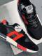 adult H383 men's casual shoes Black and red