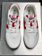 adult H383 men's casual shoes white red