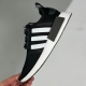 adult Boost NMD R1 V2 black white