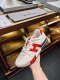 adult H383 men's casual shoes white red