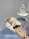 adult Women's platform slippers creamy-white