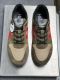 adult H383 men's casual shoes green red