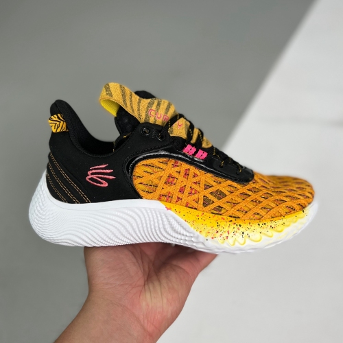 Curry Flow 9 x Sesame Street adult Basketball Shoes Orange and black