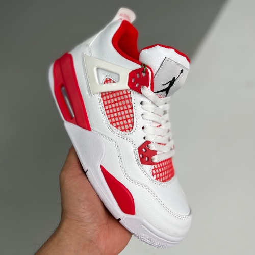 adult   4 Retro Alternate 89 white red