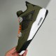 adult  4 Retro Olive Canvas green