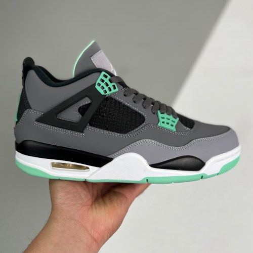 adult  4 Retro Green Glow Grey