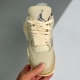 Nike adult air Jordan 4 Retro Off-White Sail beige