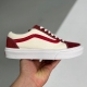 Vans adult style 36 low top casual shoes beige red