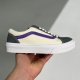 Vans adult style 36 low top casual shoes Beige grey and purple
