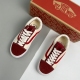 Vans adult style 36 low top casual shoes beige red