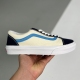 Vans adult style 36 low top casual shoes Beige black and blue