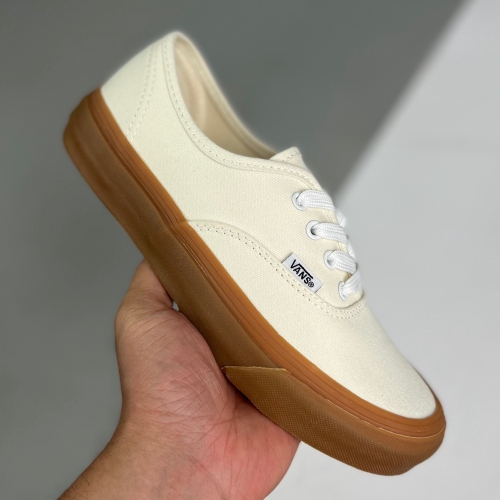 Vans adult Authentic Low top skateboard shoes beige