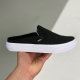 Vans adult Classic Slip-On low-top casual canvas shoes black