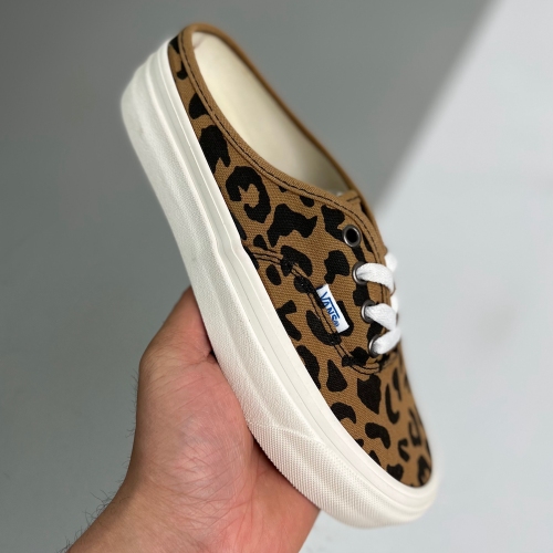 Vans adult Authentic leopard print half Slippers low top canvas shoes