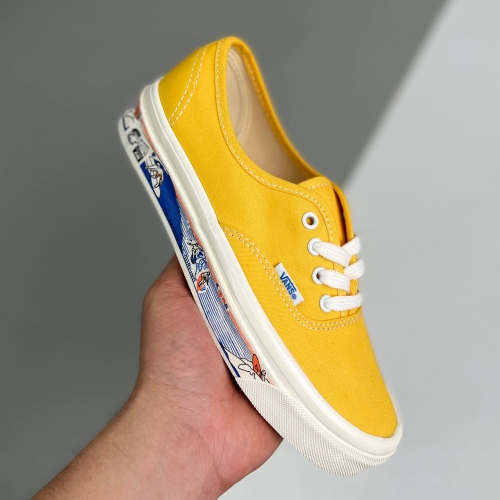 adult Anaheim Factory authentic 44 DX Low-Top retro Canvas Casual Skateboard Shoes yellow