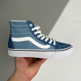 adult SK8-HI tapered high top canvas shoes Denim Blue
