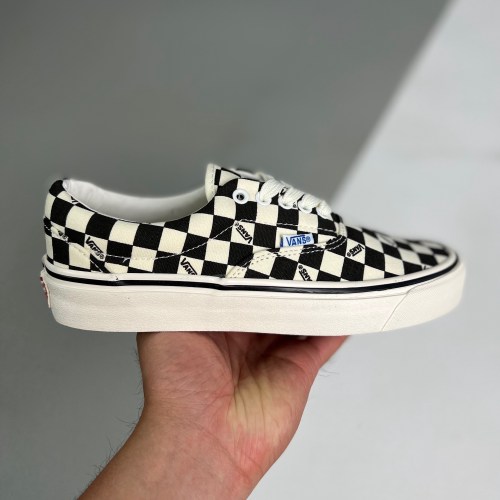 adult Vault OG Era LX black and white checkerboard Low Top Casual Canvas Skateboard checkered Shoes