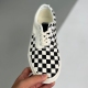 Vans adult Era asymmetrical checkerboard low top Casual Canvas Skateboard Shoes black white