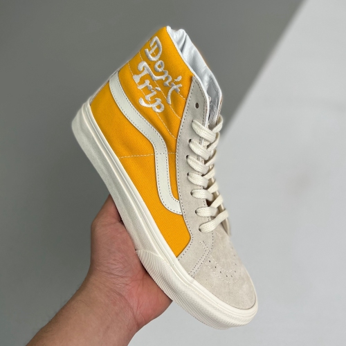Vans adult Vault SK8-Hi Color Theory High Top Casual Skateboard Shoes orange grey