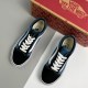 adult Old Skool Classic low-top canvas skateboard shoes black blue
