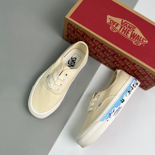 adult Anaheim Factory Authentic Low-Top retro Canvas Casual Skateboard Shoes beige