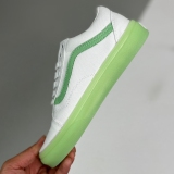 adult Old Skool Low-Top Casual Skateboard Shoes white green
