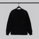adult autumn winter crew neck sweater Black