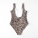 adult women's one-piece swimsuit Leopard print DR42