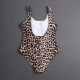 adult women's one-piece swimsuit Leopard print DR42