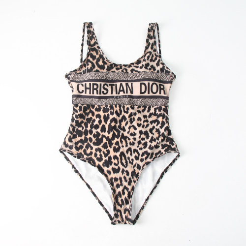 adult women's one-piece swimsuit Leopard print DR42