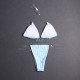 adult women's split swimsuit blue DR23