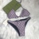 adult women's split swimsuit bikini grey GU43