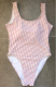 adult women's one-piece swimsuit pink DR36